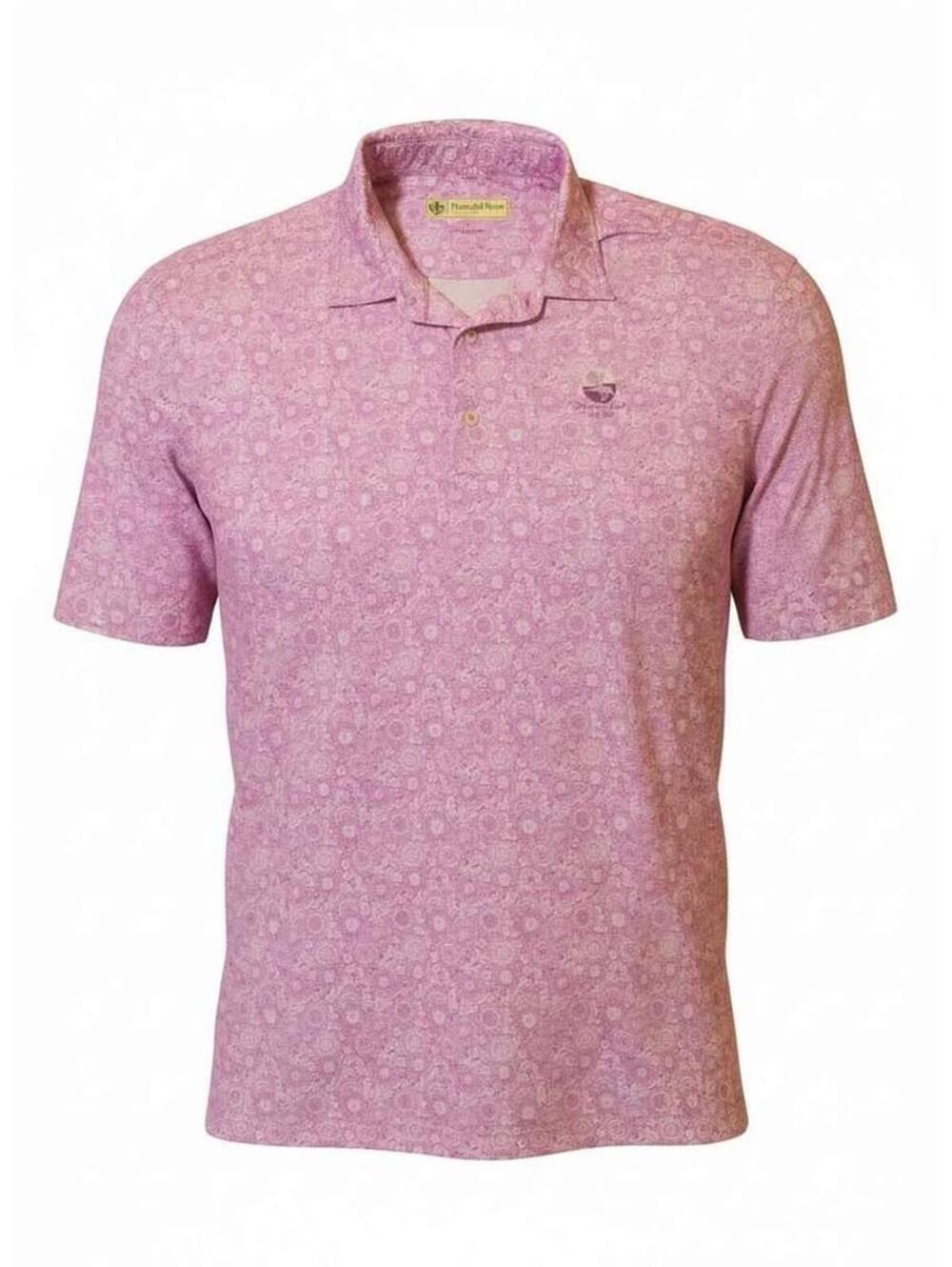 Donald Ross Sportswear Pink Patterned Polo Shirt
